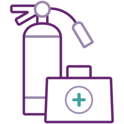 Icoon Brandpreventie en bedrijfshulpverlening (BHV)